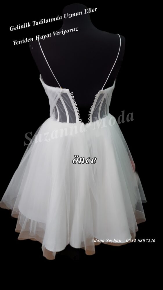 mini gelinlik tadilatı