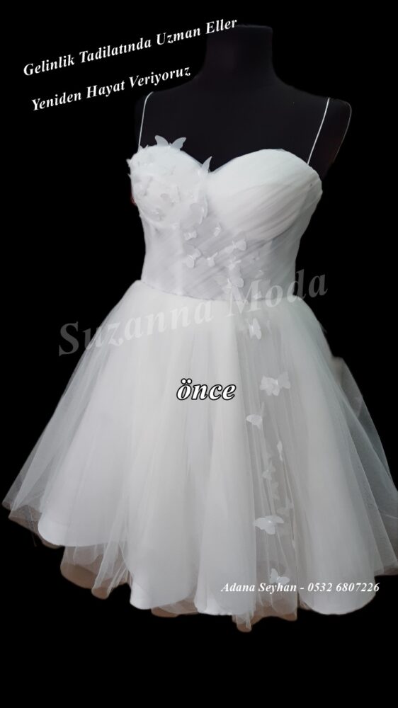 gelinlik etek boyu kısaltma