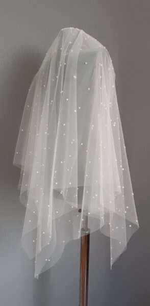 fildişi incili duvak