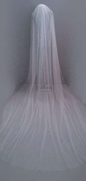 krem uzun incili duvak